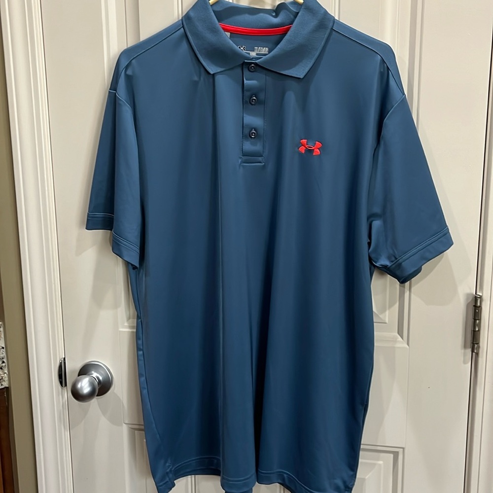 Under Armour Heat Gear Men’s XL Polo Shirt Blue
